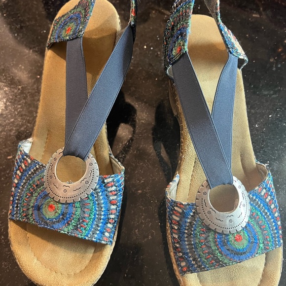 Rieker Blue Sandals size 41 - Picture 6 of 7
